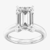 Modern Bride (f / Vs1) Womens 5 Ct. Lab-grown White Diamond 14k Gold Emerald-cut Solitaire Engagement Ring In White