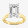 Modern Bride (f / Vs1) Womens 5 Ct. Lab-grown White Diamond 14k Gold Emerald-cut Solitaire Engagement Ring In Gold