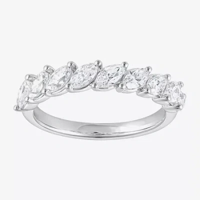 Modern Bride (f / Vs2) Womens 1 Ct. T.w. Lab Grown White Diamond 10k White Gold Band In Metallic