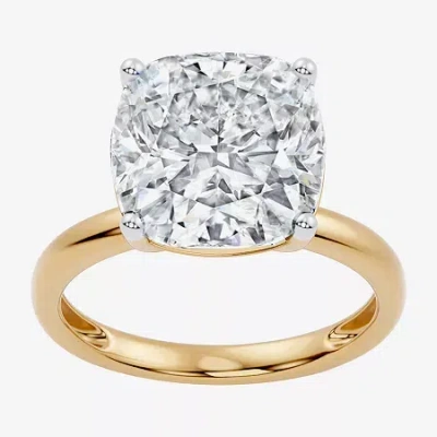 Modern Bride (f / Vs2) Womens 10 Ct. Lab Grown White Diamond 14k Gold Cushion Engagement Ring In Yellow