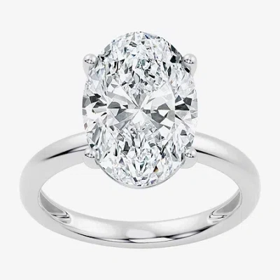 Modern Bride (f / Vs2) Womens 6 Ct. Lab Grown White Diamond 14k Gold Oval Solitaire Engagement Ring In Metallic