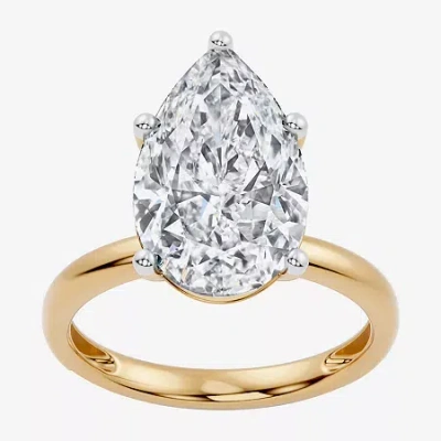 Modern Bride (f / Vs2) Womens 6 Ct. Lab Grown White Diamond 14k Gold Pear Engagement Ring In Yellow