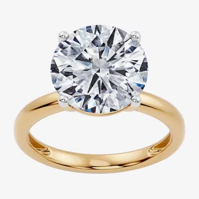 Modern Bride (f / Vs2) Womens 6 Ct. Lab Grown White Diamond 14k Gold Round Solitaire Engagement Ring