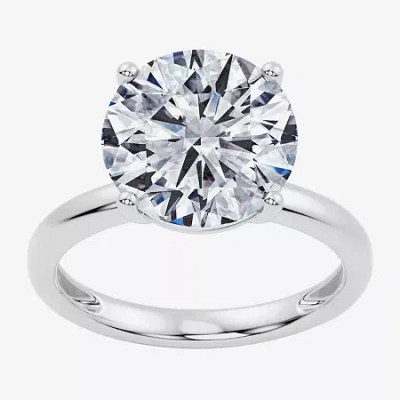 Modern Bride (f / Vs2) Womens 6 Ct. Lab Grown White Diamond 14k Gold Round Solitaire Engagement Ring In Metallic