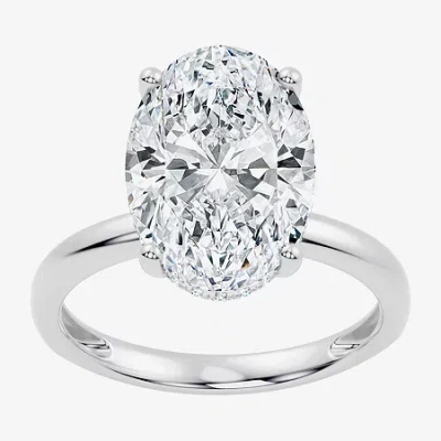 Modern Bride (f / Vs2) Womens 7 Ct.t.w. Lab Grown White Diamond 14k Gold Oval Engagement Ring