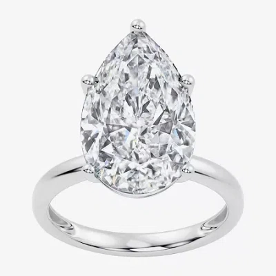 Modern Bride (f / Vs2) Womens 8 Ct. Lab Grown White Diamond 14k Gold Pear Engagement Ring