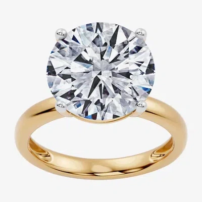 Modern Bride (f / Vs2) Womens 8 Ct. Lab Grown White Diamond 14k Gold Round Solitaire Engagement Ring