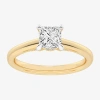 Modern Bride (g-h / Si1-si2) Womens 1 1/7 Ct. T.w. Lab Grown White Diamond 14k Gold Solitaire Engagement Ring In Transparent
