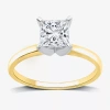 Modern Bride (g-h / Si1-si2) Womens 1 Ct. Lab Grown White Diamond 14k Gold Solitaire Engagement Ring In Yellow