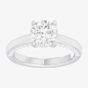 Modern Bride (g-h / Si1-si2) Womens 2 1/2 Ct. T.w. Lab-grown White Diamond 14k Gold Round Solitaire Engagement Ri In White
