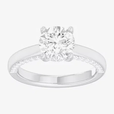Modern Bride (g-h / Si1-si2) Womens 2 1/2 Ct. T.w. Lab-grown White Diamond 14k Gold Round Solitaire Engagement Ri
