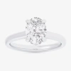 Modern Bride (g-h / Si1-si2) Womens 2 1/5 Ct. T.w. Lab Grown White Diamond 14k Gold Oval Engagement Ring In White