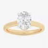 Modern Bride (g-h / Si1-si2) Womens 2 1/5 Ct. T.w. Lab Grown White Diamond 14k Gold Oval Engagement Ring In Yellow
