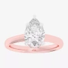 Modern Bride (g-h / Si1-si2) Womens 2 1/5 Ct. T.w. Lab Grown White Diamond 14k Gold Pear Engagement Ring In Pink