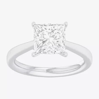 Modern Bride (g-h / Si1-si2) Womens 2 Ct. T.w. Lab Grown White Diamond 14k Gold Princess Solitaire Engagement Rin