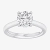 Modern Bride (g-h / Si1-si2) Womens 2 Ct. T.w. Lab Grown White Diamond 14k Gold Round Solitaire Engagement Ring In Metallic