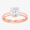 Modern Bride (g-h / Si1-si2) Womens 2 Ct. T.w. Lab Grown White Diamond 14k Gold Round Solitaire Engagement Ring In Pink