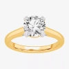 Modern Bride (g-h / Si1-si2) Womens 2 Ct. T.w. Lab Grown White Diamond 14k Gold Round Solitaire Engagement Ring In Gold