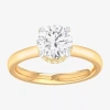Modern Bride (g-h / Si1-si2) Womens 2 Ct. T.w. Lab Grown White Diamond 14k Gold Round Solitaire Engagement Ring In Yellow