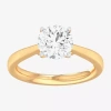 Modern Bride (g-h / Si1-si2) Womens 2 Ct. T.w. Lab Grown White Diamond 14k Gold Round Solitaire Engagement Ring In Yellow