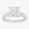 Modern Bride (g-h / Si1-si2) Womens 3 1/2 Ct. T.w Lab Grown White Diamond 14k Gold Side Stone Engagement Ring In White