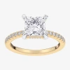 Modern Bride (g-h / Si1-si2 Womens 4 1/4 Ct. T.w. Lab Grown White Diamond 14k Gold Side Stone Engagement Ring In Transparent