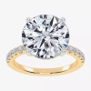 Modern Bride (g-h / Si1-si2) Womens 5 1/2 Ct. T.w. Lab Grown White Diamond 14k White Gold Round Side Stone Engage In Gold