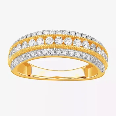 Modern Bride (g-h / Vs2-si1) 3/4 Ct. T.w. Lab Grown Diamond 10k Gold Anniversary Band