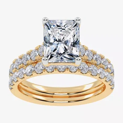 Modern Bride (g-h / Vs2-si1) Womens 2 1/2 Ct. T.w. Lab Grown White Diamond 14k Gold Side Stone Bridal Set