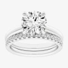 Modern Bride (g-h / Vs2-si1) Womens 3 1/2 Ct. T.w Lab Grown White Diamond 14k White Gold Round Solitaire Bridal S In White