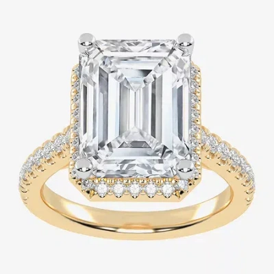 Modern Bride (g-h / Vs2-si1) Womens 3 1/2 Ct. T.w Lab Grown White Diamond 14k White Gold Side Stone Halo Engageme