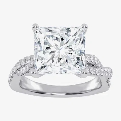 Modern Bride (g-h / Vs2-si1) Womens 3 1/3 Ct. T.w. Lab Grown White Diamond 14k Gold Side Stone Engagement Ring