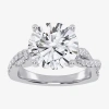 Modern Bride (g-h / Vs2-si1) Womens 3 1/3 Ct. T.w. Lab Grown White Diamond 14k Gold Side Stone Engagement Ring In White