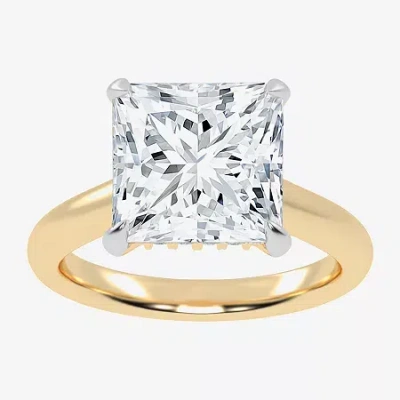 Modern Bride (g-h / Vs2-si1) Womens 3 1/4 Ct. T.w. Lab Grown White Diamond 14k Rose Gold Solitaire Engagement Rin
