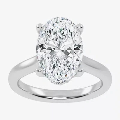 Modern Bride (g-h / Vs2-si1) Womens 3 1/5 Ct. T.w. Lab Grown White Diamond 14k Rose Gold Solitaire Engagement Rin