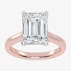 Modern Bride (g-h / Vs2-si1) Womens 3 1/5 Ct. T.w. Lab Grown White Diamond 14k Rose Gold Solitaire Engagement Rin In Metallic