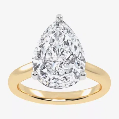 Modern Bride (g-h / Vs2-si1) Womens 3 1/5 Ct. T.w. Lab Grown White Diamond 14k Rose Gold Solitaire Engagement Rin