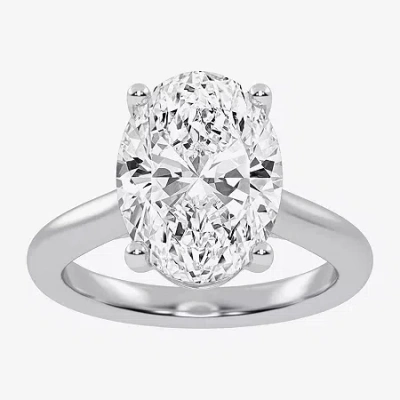 Modern Bride (g-h / Vs2-si1) Womens 3 Ct. T.w. Lab Grown White Diamond 14k Rose Gold Solitaire Engagement Ring