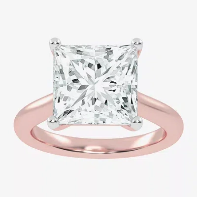 Modern Bride (g-h / Vs2-si1) Womens 3 Ct. T.w. Lab Grown White Diamond 14k Rose Gold Solitaire Engagement Ring In Pink