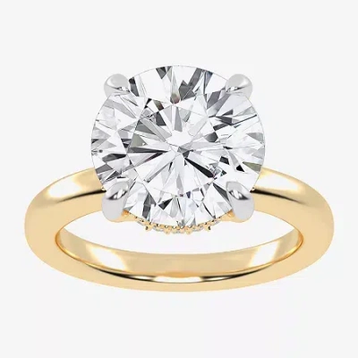 Modern Bride (g-h / Vs2-si1) Womens 3 Ct. T.w. Lab Grown White Diamond 14k Rose Gold Solitaire Engagement Ring