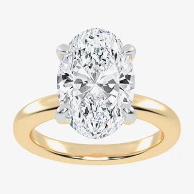 Modern Bride (g-h / Vs2-si1) Womens 3 Ct. T.w. Lab Grown White Diamond 14k Rose Gold Solitaire Engagement Ring