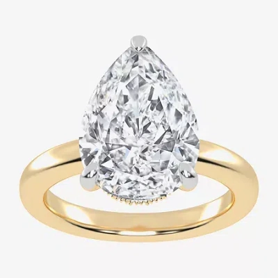 Modern Bride (g-h / Vs2-si1) Womens 3 Ct. T.w. Lab Grown White Diamond 14k Rose Gold Solitaire Engagement Ring