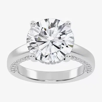 Modern Bride (g-h / Vs2-si1) Womens 4 1/2 Ct. T.w. Lab Grown White Diamond 14k Rose Gold Solitaire Engagement Rin In Metallic