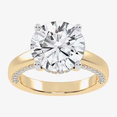 Modern Bride (g-h / Vs2-si1) Womens 4 1/2 Ct. T.w. Lab Grown White Diamond 14k Rose Gold Solitaire Engagement Rin