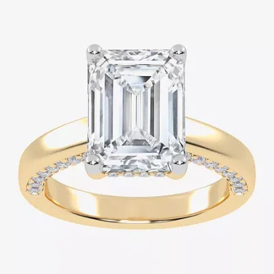 Modern Bride (g-h / Vs2-si1) Womens 4 1/2 Ct. T.w. Lab Grown White Diamond 14k Rose Gold Solitaire Engagement Rin