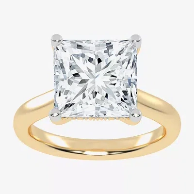 Modern Bride (g-h / Vs2-si1) Womens 4 1/5 Ct. T.w. Lab Grown White Diamond 14k Rose Gold Solitaire Engagement Rin