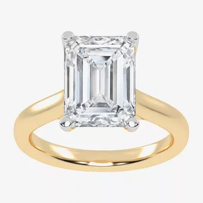 Modern Bride (g-h / Vs2-si1) Womens 4 1/5 Ct. T.w. Lab Grown White Diamond 14k Rose Gold Solitaire Engagement Rin