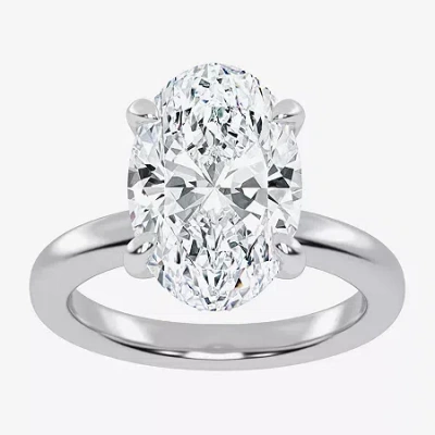 Modern Bride (g-h / Vs2-si1) Womens 4 Ct. T.w. Lab Grown White Diamond 14k Rose Gold Solitaire Engagement Ring