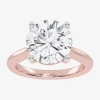 Modern Bride (g-h / Vs2-si1) Womens 4 Ct. T.w. Lab Grown White Diamond 14k Rose Gold Solitaire Engagement Ring In Pink
