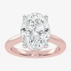 Modern Bride (g-h / Vs2-si1) Womens 4 Ct. T.w. Lab Grown White Diamond 14k Rose Gold Solitaire Engagement Ring In Pink